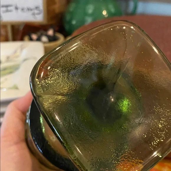 Noritake (C) Vintage Spotlight avocado olive green goblets - Set of Six (Set C) - Picture 4 of 10